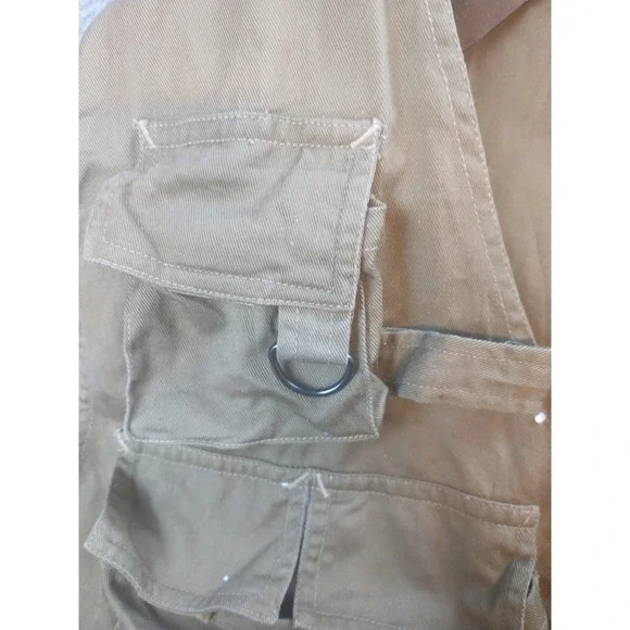 Safari Club Mens XL Khaki Cotton Fishing Utility Vest Multi Pocket Photography - Picture 12 of 14